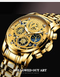 BINBOND B4010 Fashion Casual Quartz Men Watch Stainless Steel Strap Luxury Dial Luminous 30M Waterproof Business Men Wristwatch