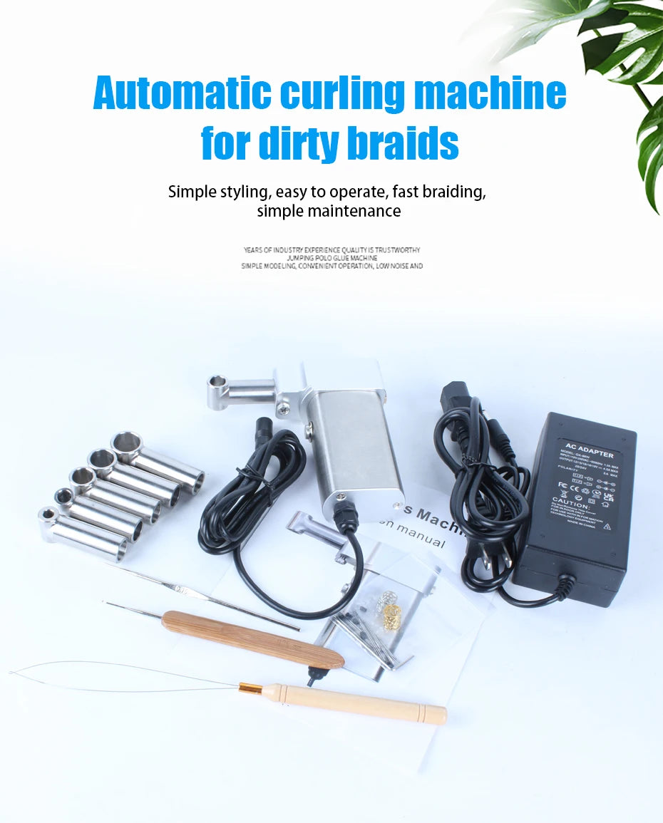 Crochet Braiding Hair Making Machine for DIY Dreadlock Braids hair braids automatic machine 6-16mm Crochet Twisting Braiding