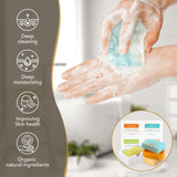 4 Packs Of Natural Plant Essential Oil Soap, Mint Soap, Eucalyptus Soap, Moisturizing Cleansing Soap - Shower Body Soap Gift Box