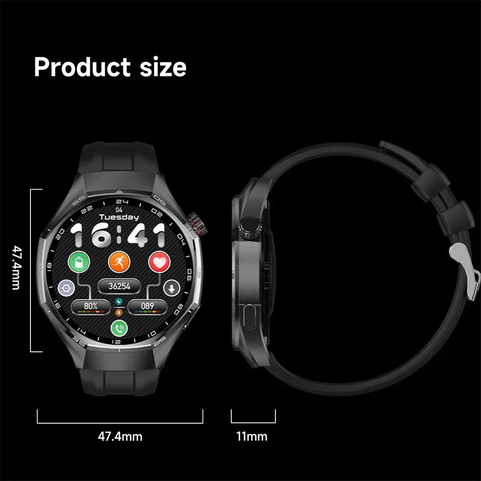 2026 New Upgrade Watch 6 Max GPS Workout Tracking Heart Rate Blood oxygen AMOLED Bluetooth Call Sport Waterproof Smart Watch - Wear444