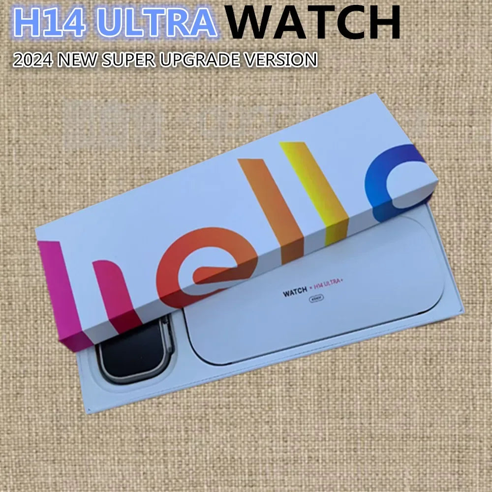2025 Newest Smart Watch H14 Ultra Plus Hello Watch 3 Series Amoled Screen 49mm Heart Rate Music Sport Mode Smartwatch Men Women - Wear444