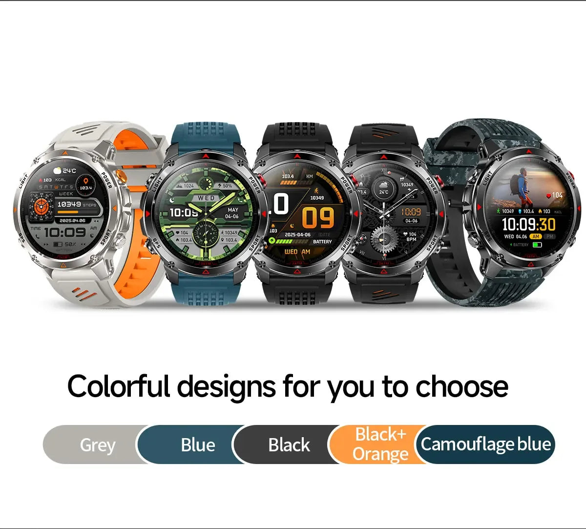 2025 New Women's Fashion Sports Smart Watch Built in GPS 3ATM Waterproof Bluetooth Call Health Monitoring Smartwatches For Women - Wear444