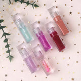 Magic Lip Oil Color Changing Lip Care Plumper Long lasting Moisturizing Cruelty Free Vegan Glitter Lipgloss Custom Logo 5pcs