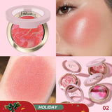 Pudaier Multi-purpose Brightening Glossy Blush Cream, suitable for daily makeup-holiday gift, easy to carry