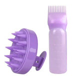 1-4pcs Hair Oil Dispenser Bottle Root Comb Applicator Dispenser For Hair Oil Reusable Scalp Massager Shampoo Brush Dye Hair Tool