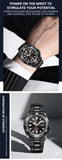 2025 new men's quartz watch fashion classic business men's watch quartz watch men's luminous calendar steel belt watch student