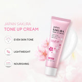 Sakura Lazy Cream Lightening Nourishing Brightening Skin Tone Natural Makeup Moisturzing Facial Cream
