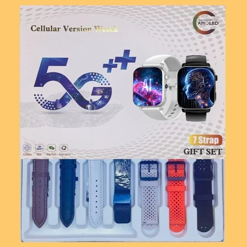 i1 Android Smartwatch with Full 4G/5G SIM Support, HD Camera, GPS, NFC, and Google Play Store，Sport Design for Men Women - Wear444