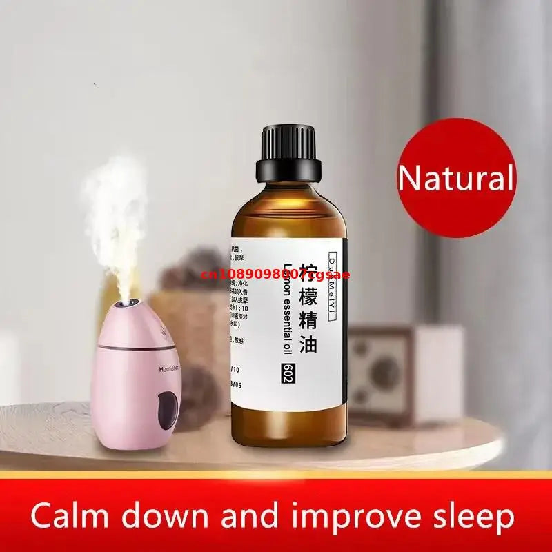 100ml/bottle High Quality Natural Lemon Essential Oil Incense For Beauty Skin Care Material Homemade Perfume Candle Soap Making