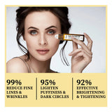Anti-Wrinkle Eye Essential Oil Anti-Aging Fade Fine Line Remove Eye Bags Puffiness Firming Nourishing Dark Circles Remover Serum