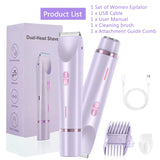 2025 NEW Dual Head Remove Hairs Electronic Shavers Body Epilator Shaving Hair Removal Ladies Shaver Machine for Women