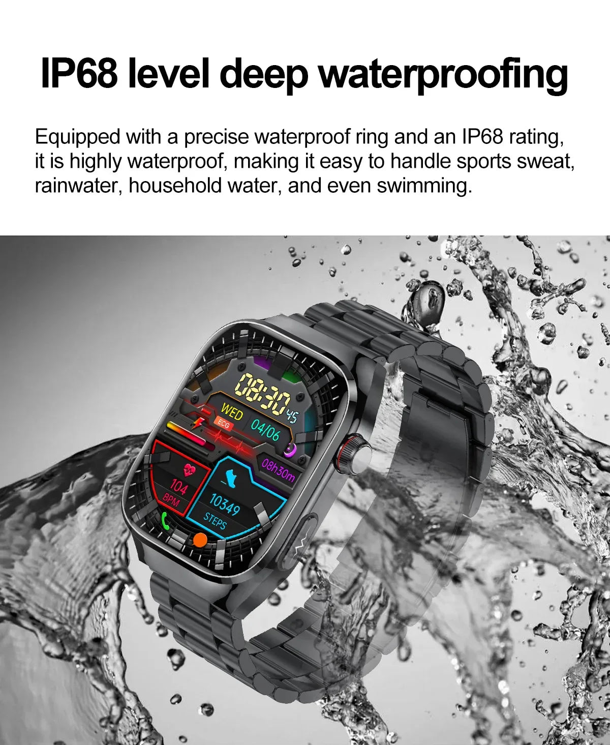 2025New Micro Physical Examination Smart Watch For Men Uric Acid Body Fat Five Organ Health Watches Bluetooth Call SmartBracelet - Wear444