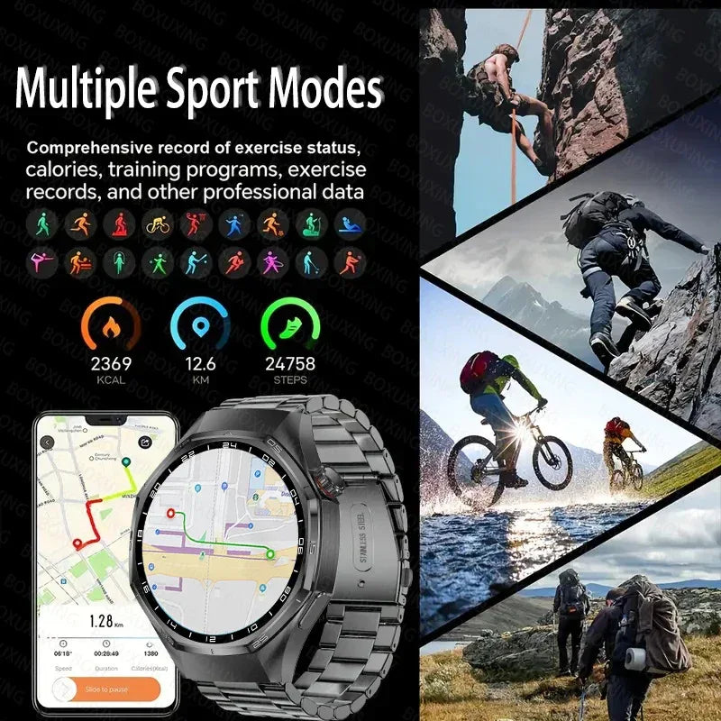 2026 New Upgrade Watch 6 Max GPS Workout Tracking Heart Rate Blood oxygen AMOLED Bluetooth Call Sport Waterproof Smart Watch - Wear444