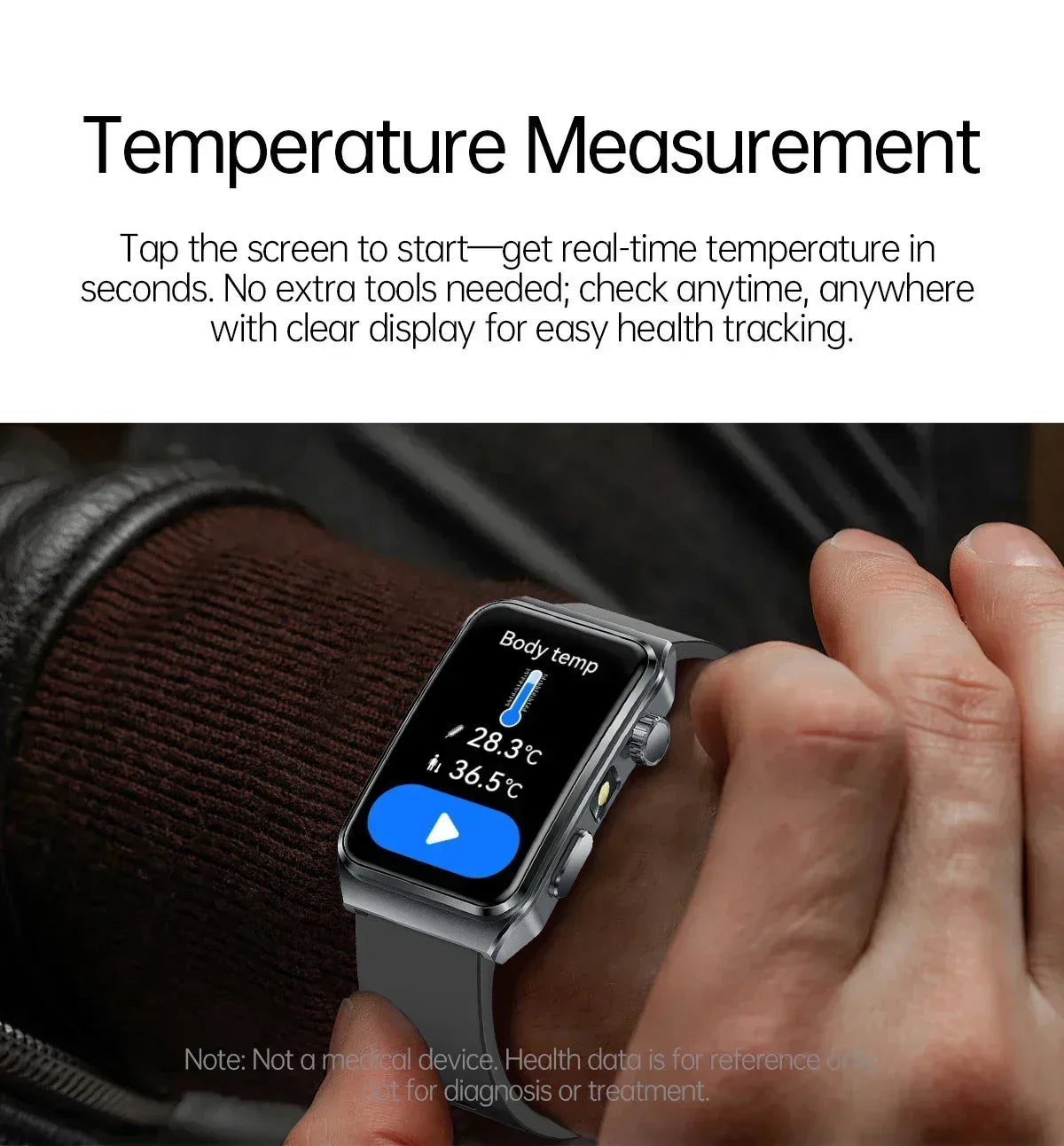 2025 New Nursing Grade ECG+PPG Pulse therapy Smartwatch Men Blood lipid Uric acid Bluetooth call Health Bracelet For Android iOS - Wear444