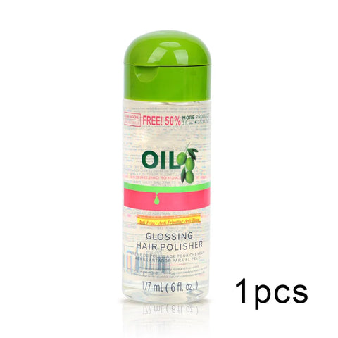Olive Oil Frizz Control & Shine Glossing Polisher 6 Ounce Shining Hair Glossing Oil Daily Use Good Smell Hair Smooth Healthy Oil