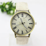 New Fashion Men Casual Quartz Watch Women Jean Fabric Leather Strap Dress Watches Relogio Feminino Ladies Wristwatch Hot Clock