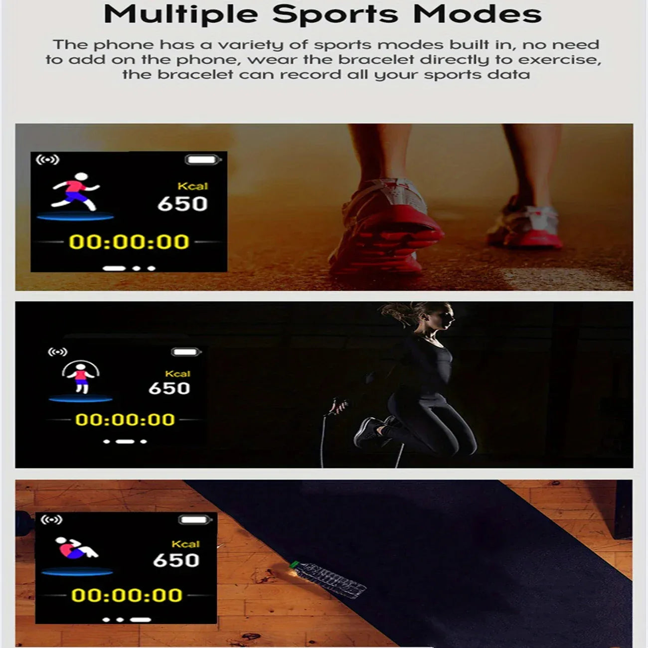 Multifunctional Smart Watch Men Women Bluetooth Connected Phone Music Player Fitness Sport Bracelet Sleep Monitor D13 Smartwatch - Wear444