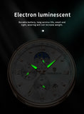 LIGE Men Watches Fashion Quartz Watch Tourbillon Clock Genuine Leather Waterproof Watch Men Military Wristwatch Man Reloj Hombre
