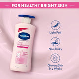 Vaseline Healthy Bright Daily Brightening Daily Moisturizer for Glowing Skin Vitamin B3 Body Lotion in 2 Weeks Lightweight 725ml