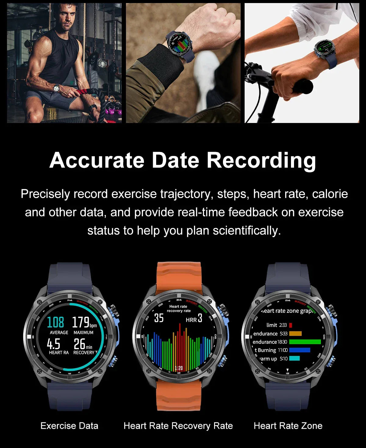 2025 New T-Rex Tactical Smartwatch Built-in GPS Offline Map 4GB Memory 5ATM IP69K Swimming Waterproof Men Militray Smart Bracele - Wear444