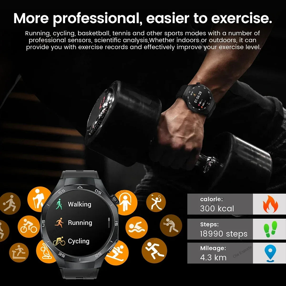 2026 Watch 5 Pro GPS Track Smart Watch Men 360*360 AMOLED Screen BT Call Fitness IP68 Waterproof Health Monitor Man Smartwatches - Wear444