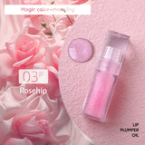 Plumping Clear Lip Oil Tint Glow Lipgloss Custom Logo Cruelty Free Fruit Color Changing Lip Plumper Wholesale Bulk 10pcs/lot