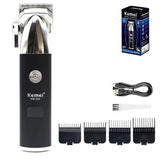 Kemei KM-253 Professional Hair Cutting Machine Men's Haircut Machine Cordless Hair Trimmer Machine USB Charging Hair Clipper