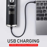 Kemei KM-253 Professional Hair Cutting Machine Men's Haircut Machine Cordless Hair Trimmer Machine USB Charging Hair Clipper