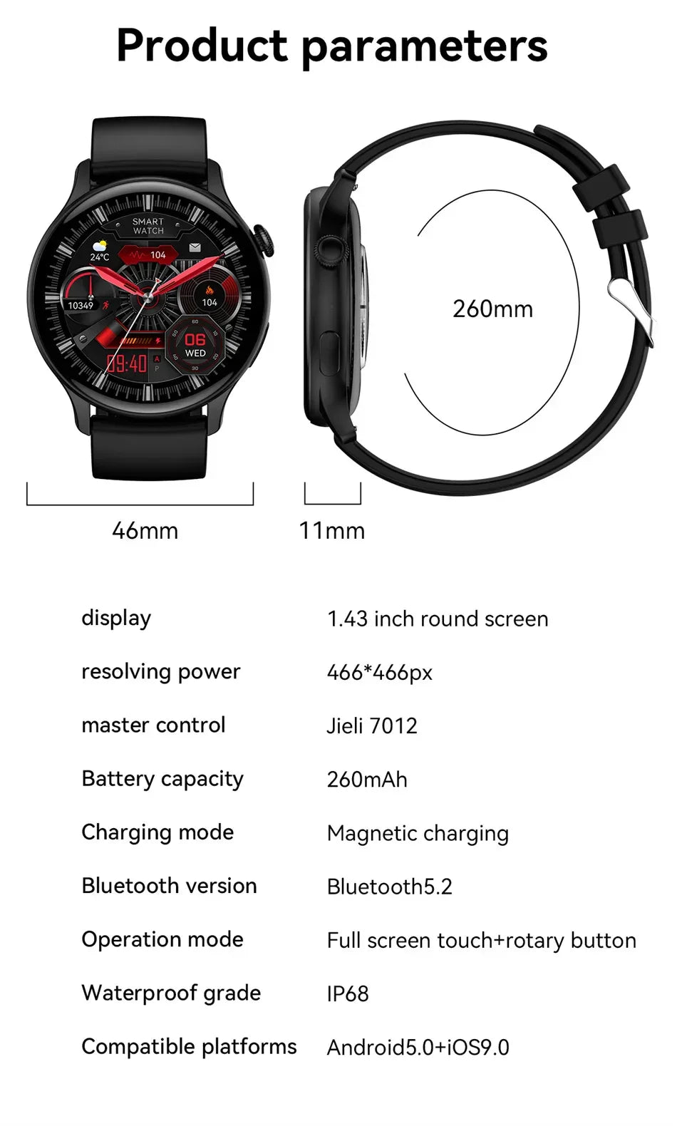 Smartwatch for Women AMOLED Screen Always Display Time NFC IP68 Waterproof Sports Call Women Smart Watch For Women Custom dial - Wear444