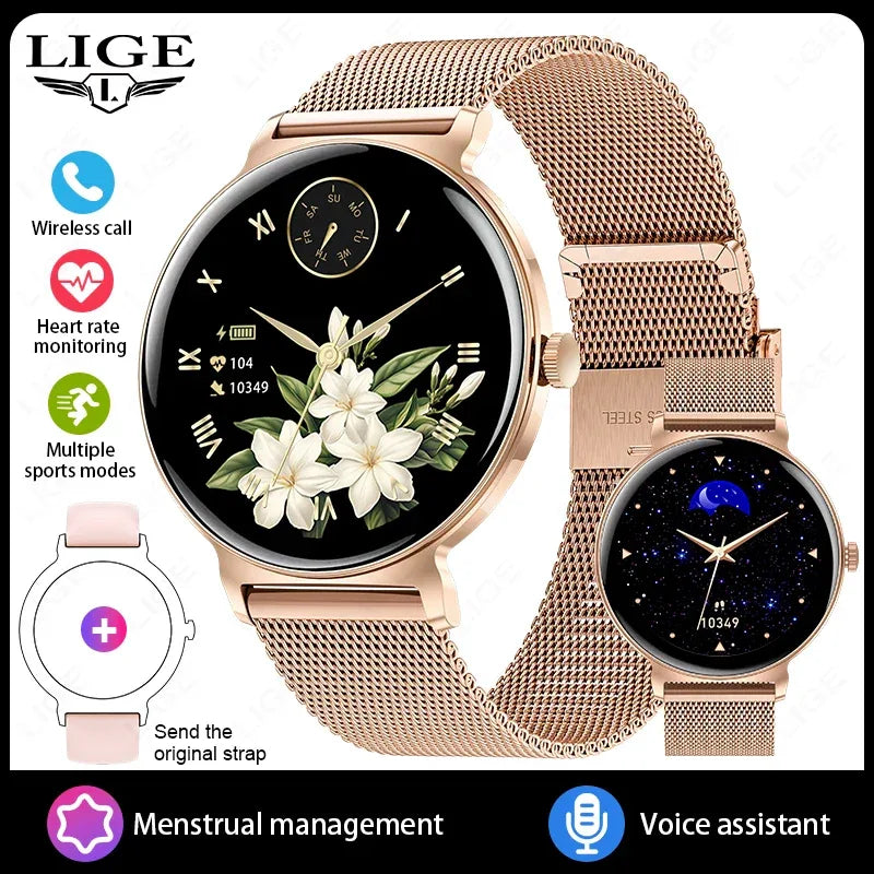 For Android IOS New Ultra Thin Smart Watch Women Screen Always Display Time Sports Bracelet Bluetooth Call Fashion Smartwatch - Wear444