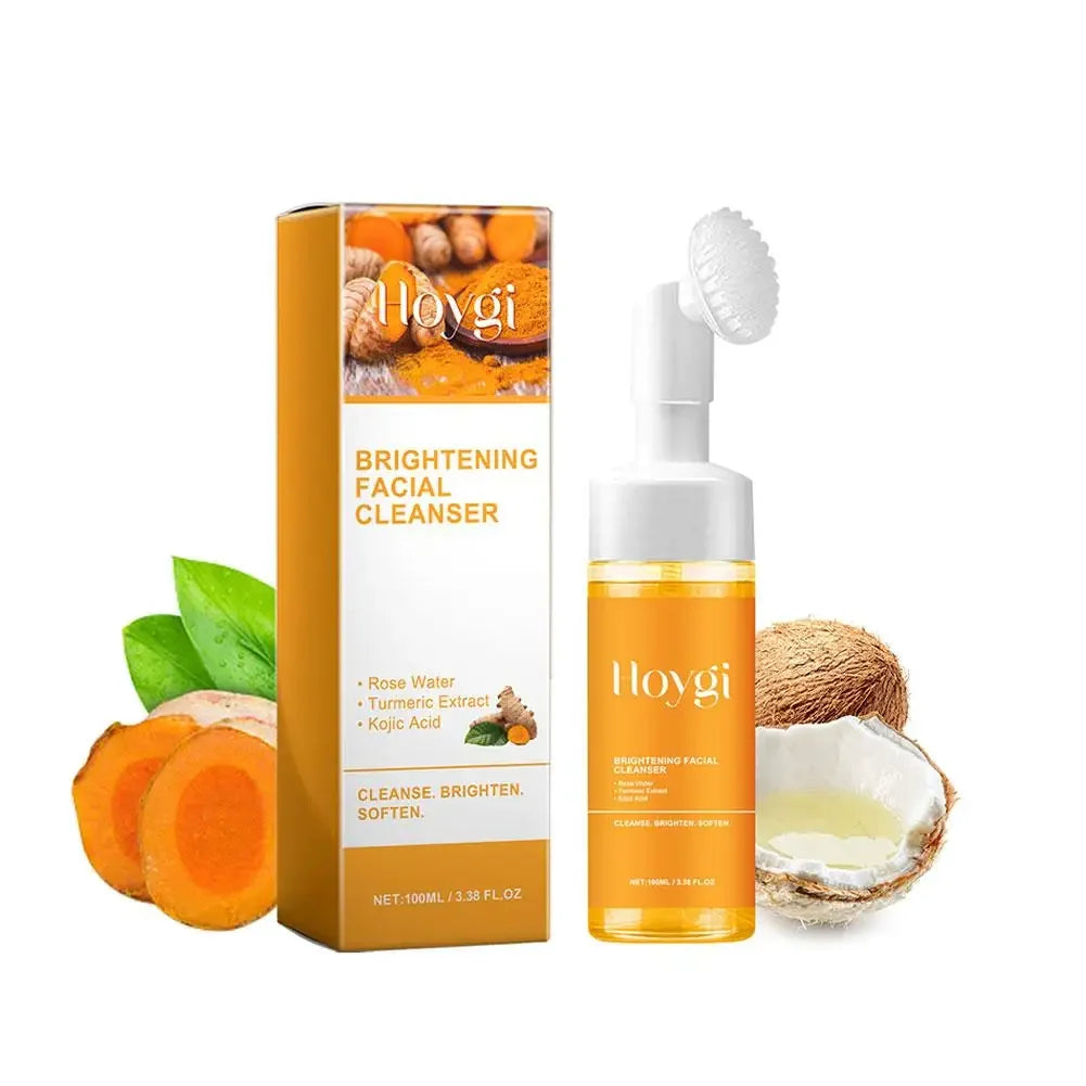 Tuemeric Facial Cleanser for a Radiant Glow Daily Skin Brightening Foaming Face Wash to Even Out Skin Tone, 100ml L0M0