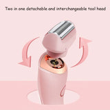 2-in-1 Electric Hair Removal Machine for Women Ladies Private Part Hair Shaver Trimmer and Epilator Household