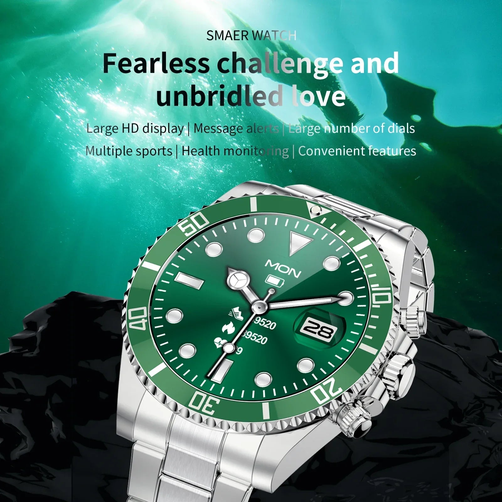 Aiweile AW12 New Style Luxury Smart Watch Dials Answer Call For Men Waterproof Sport Digital Business Watch For Gift - Wear444