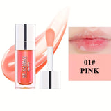 Hydrating Lip Glow Oil, Moisturizing Transparent Plumping Lip Gloss, Tinted for Lip Care and Dry Lip,Ideal Gift For Mother's Day