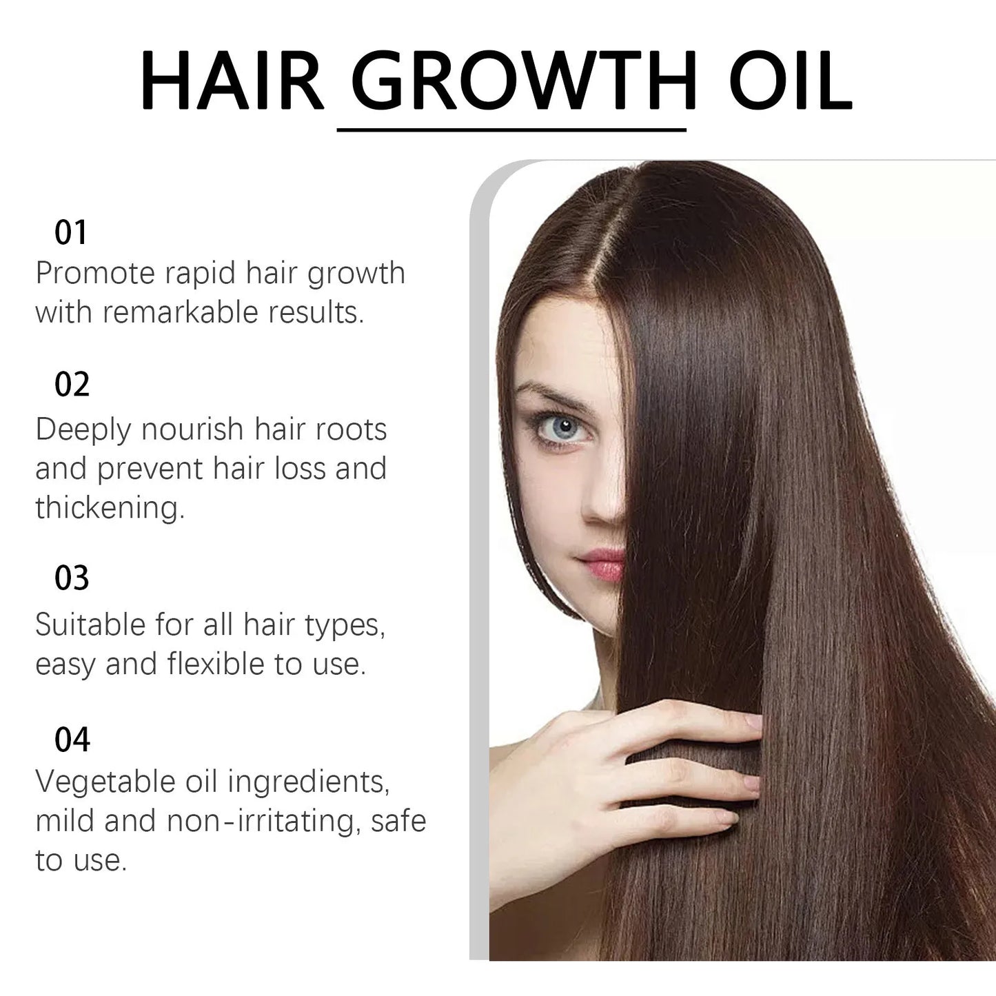 Hair Care Essence Oil Nourishing Treatments Scalp Dry Damaged Hair Regrowth Preventing Baldness Health Hair Growth Liquid 60ml