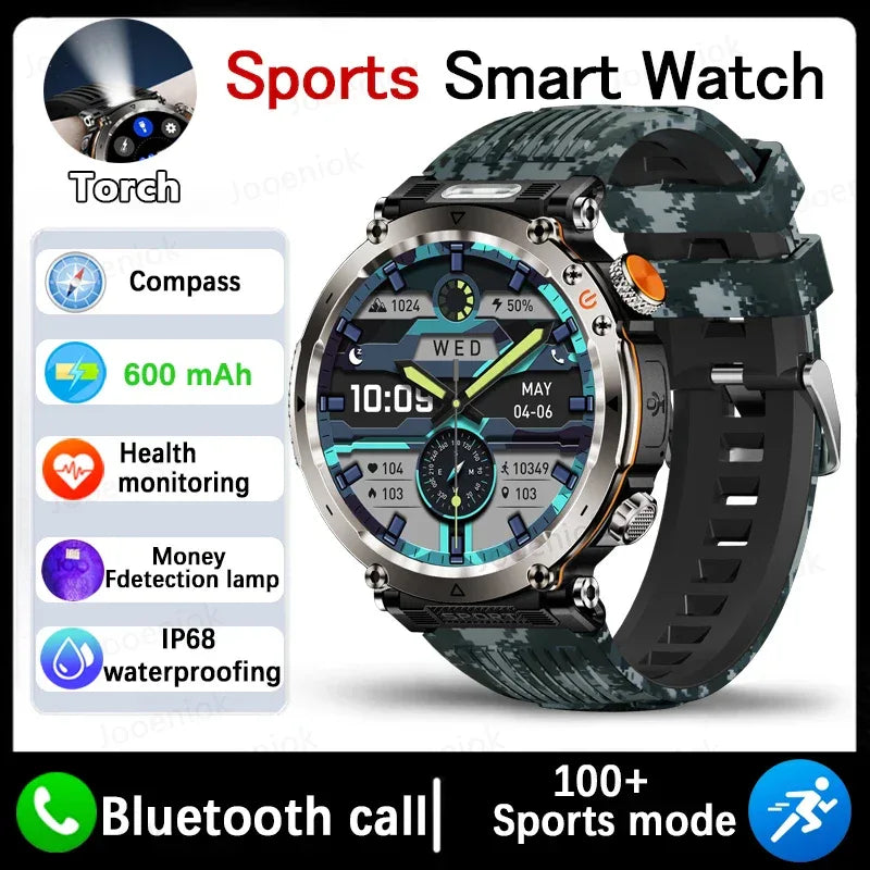 Outdoor Sports Smart Watch Men AMOLED Screen NFC Heart Rate Bluetooth Call 5ATM Waterproof Smartwatch 2025 New Fashion Luxury - Wear444