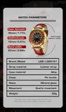 LIGE Quartz Man Watch Fashion Luxury Creative Roulette Game Dial Design Leather Casual Life Waterproof Watches for Men Gifts+Box