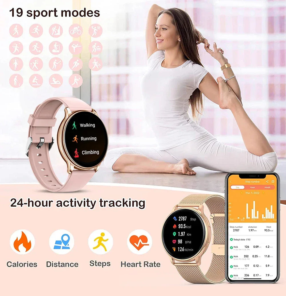 MEVADEN Bluetooth Call Smart Watch Women Fashion Watches Custom Dial Sport Fitness Health Tracker Smartwatch for Android IOS Y22 - Wear444