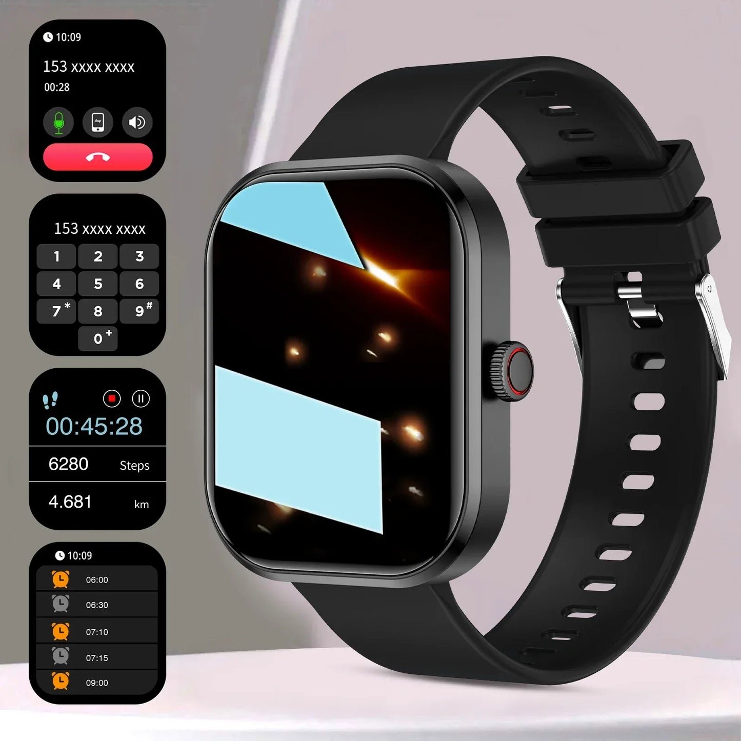 2025 Smart Watch 2.01 Inch HD Display Answer Make Call Message Preview Sport Modes DIY Dial Weather Forecast Men Women - Wear444