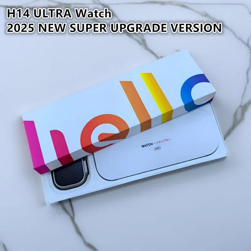 2025 Newest Smart Watch H14 Ultra Plus Hello Watch 3 Series Amoled Screen 49mm Heart Rate Music Sport Mode Smartwatch Men Women - Wear444
