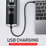Kemei KM-253 Professional Hair Cutting Machine Men's Haircut Machine Cordless Hair Trimmer Machine USB Charging Hair Clipper