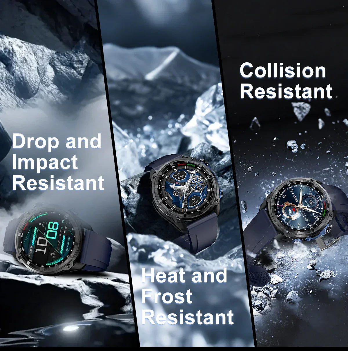 2026 New T-REX Pro Dual-Band AGPS Smartwatch Built-in Offline Map 10ATM Waterproof 30-Days Battery Compass Men Militray Watches - Wear444