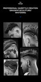 Kemei Hair Clipper Kit for Men, Electric Shaver, Hair Trimmer, Professional Cutting Machine, KM-2290, KM-2293, KM-1102