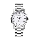 Fashion Men Quartz Watch Luxury Silver Band Analog Watch for Mens Clock Reloj Hombre