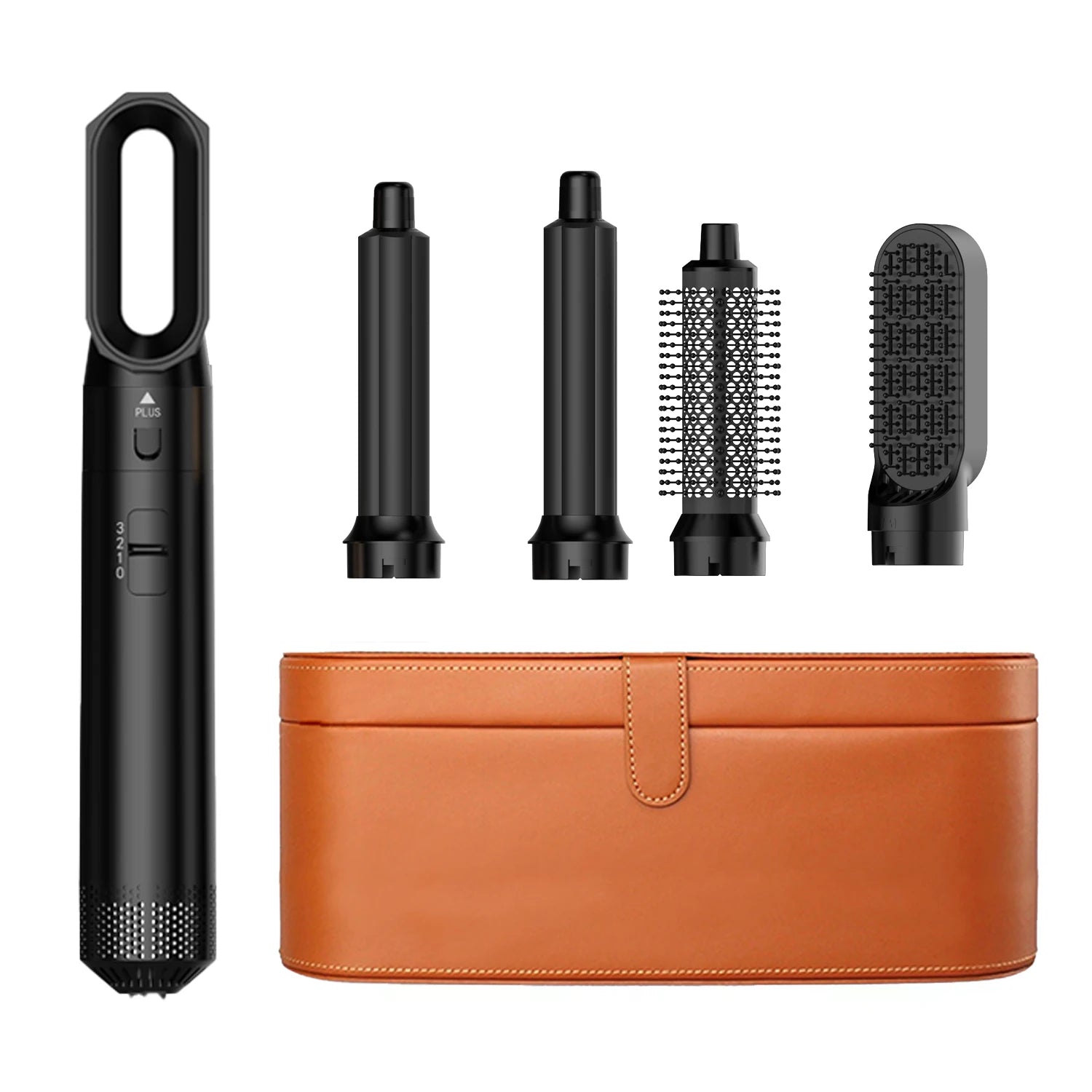 5-in-1 Hairstyling Tool is a revolutionary hair styling machine that combines the power of a hair dryer, straightener, curler,vo