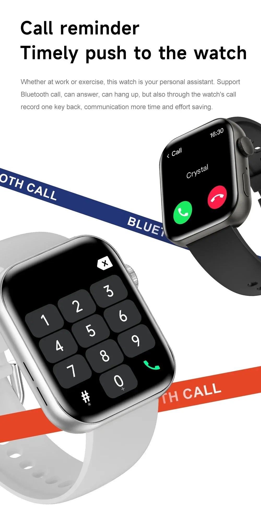 2026 Fit 3 Series 11 Smart Watch 1.83" AMOLED Screen Health Monitoring GPS Track HD Talk Sports Women Waterproof Watches For IOS - Wear444