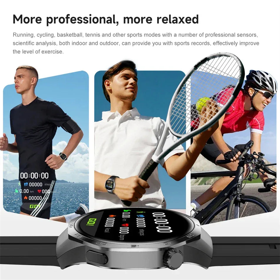 New Watch 5 Pro Smart Watch HD AMOLED Screen GPS Tracker Bluetooth Call Health Monitoring Waterproof Sports SmartWatch Men Women - Wear444