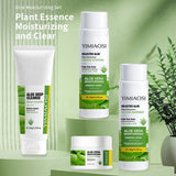 YIMIAOSI Squalane Aloe Vera Water Lotion Skin Care Set Facial Cleanser Essence Cream Water Lotion Set Skin Care Products