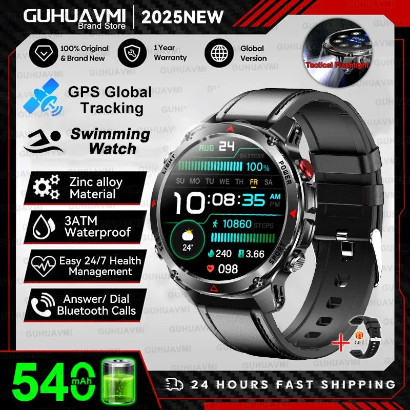2025 New Women's Fashion Sports Smart Watch Built in GPS 3ATM Waterproof Bluetooth Call Health Monitoring Smartwatches For Women - Wear444