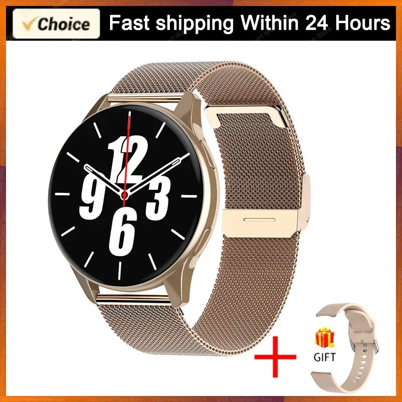 LIGE Women Smart Watch For Men Bluetooth Call Waterproof Watch Sport Fitness Health Monitoring Smartwatch Ladies For Android IOS - Wear444